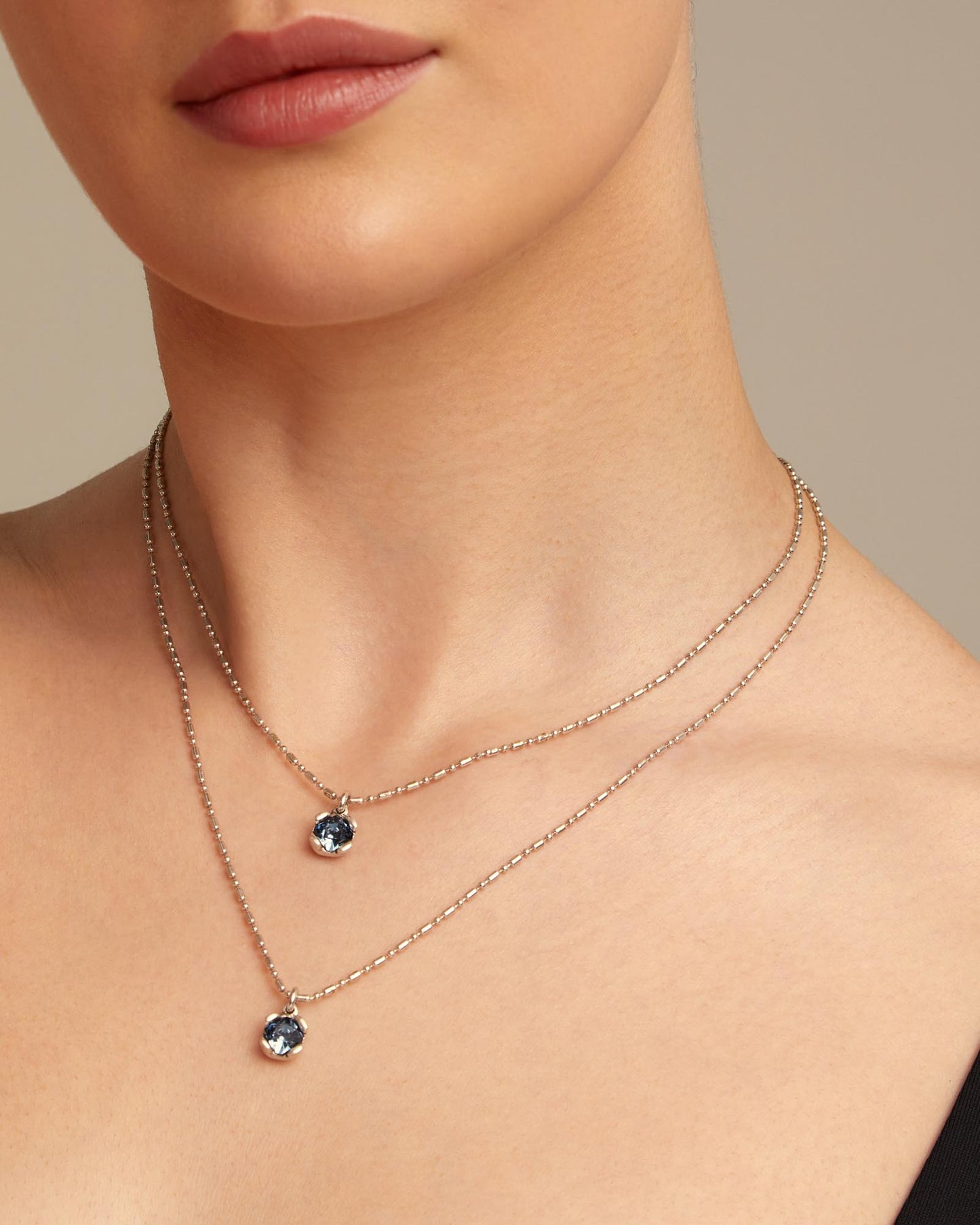 Uno de 50 "Aura Blue" Necklace-Silver