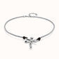 Uno de 50 "To be Rebelled" Dragonfly Short Necklace-Silver