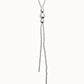 Uno de 50 "Be Fearless" Long Necklace-Silver