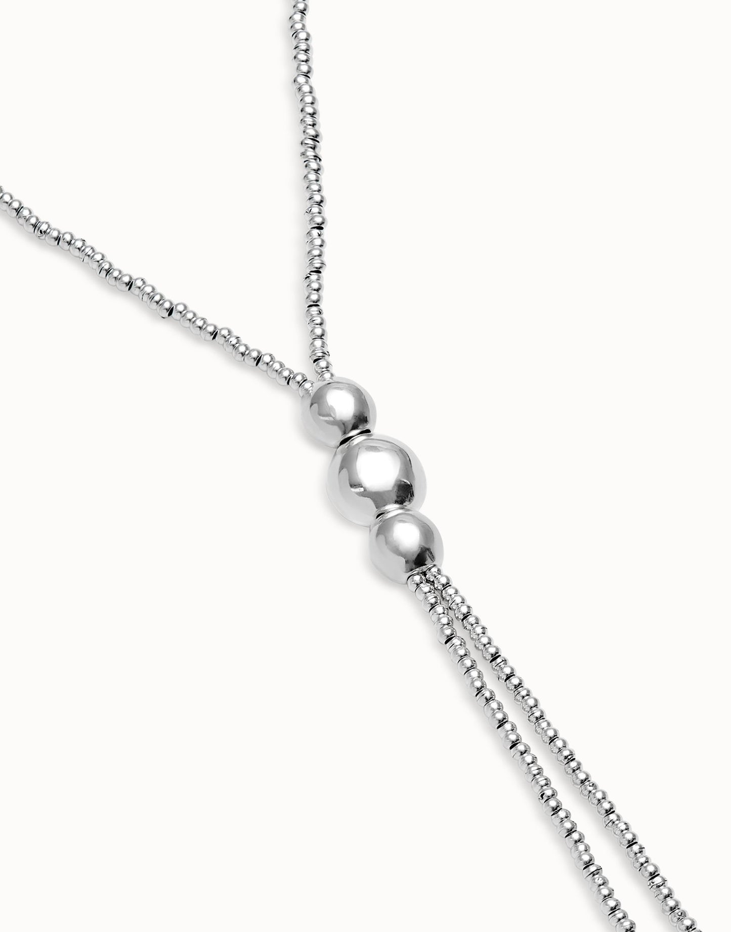 Uno de 50 "Be Fearless" Long Necklace-Silver