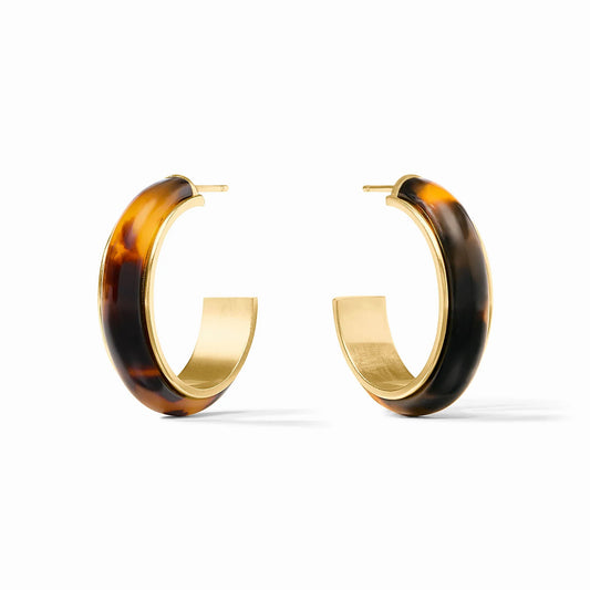 Julie Vos "Carnaby Hoop"- Tortoiseshell Medium