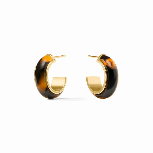 Julie Vos "Carnaby Hoop"- Tortoiseshell Small