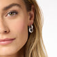 Julie Vos “Catalina” 2-in-1 Earring- Silver- OS