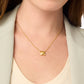Julie Vos Catalina X Delicate Necklace Gold OS