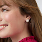 Julie Vos “Catalina X” Silver Stud Earrings