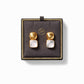 Julie Vos “Catalina” Earring-Gold Iridescent Clear Crystal