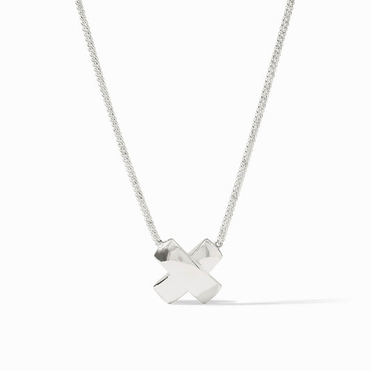 Julie Vos “Catalina X” Silver Delicate Necklace