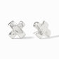 Julie Vos “Catalina X” Silver Stud Earrings