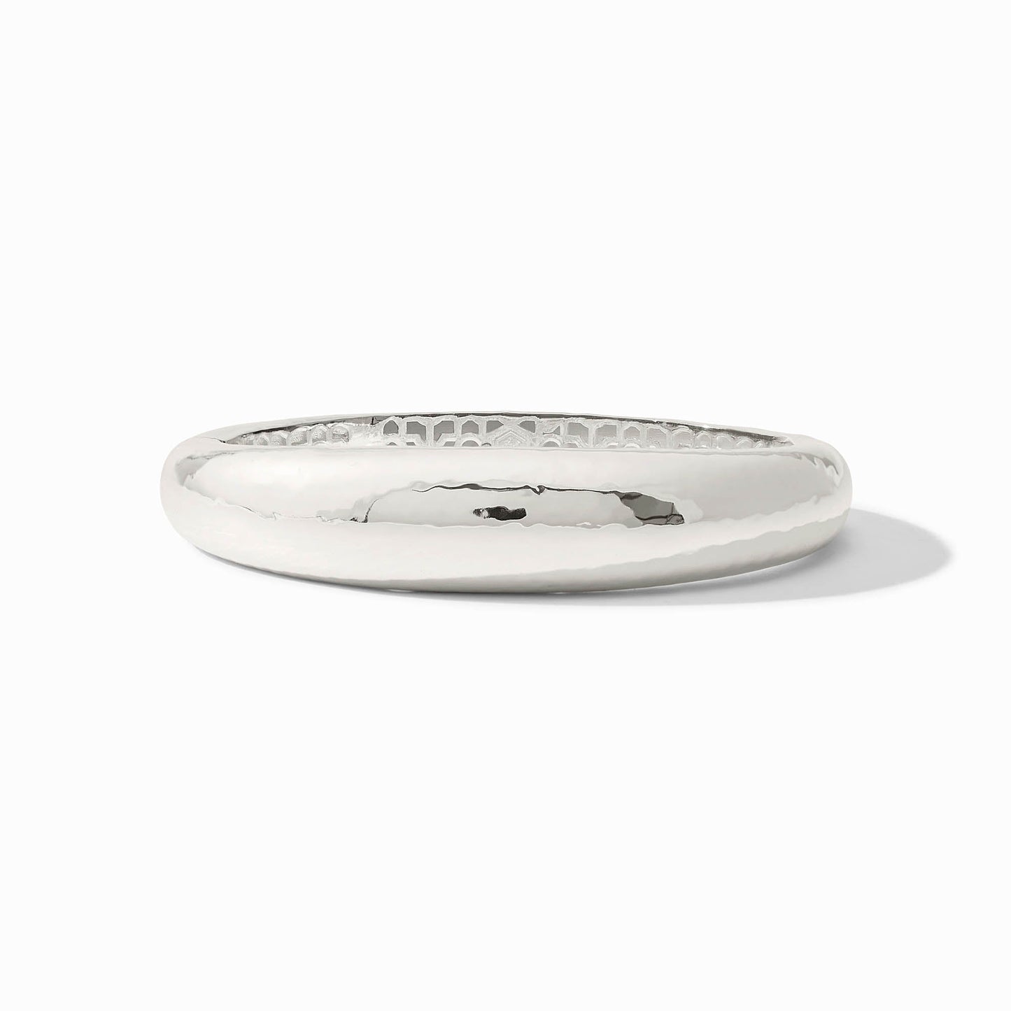 Julie Vos “Catalina” Demi Hinge Bangle-Silver
