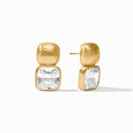 Julie Vos “Catalina” Earring - Gold/Cubic Zirconia
