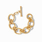 Julie Vos "Catalina" Link Bracelet -Gold Pearl
