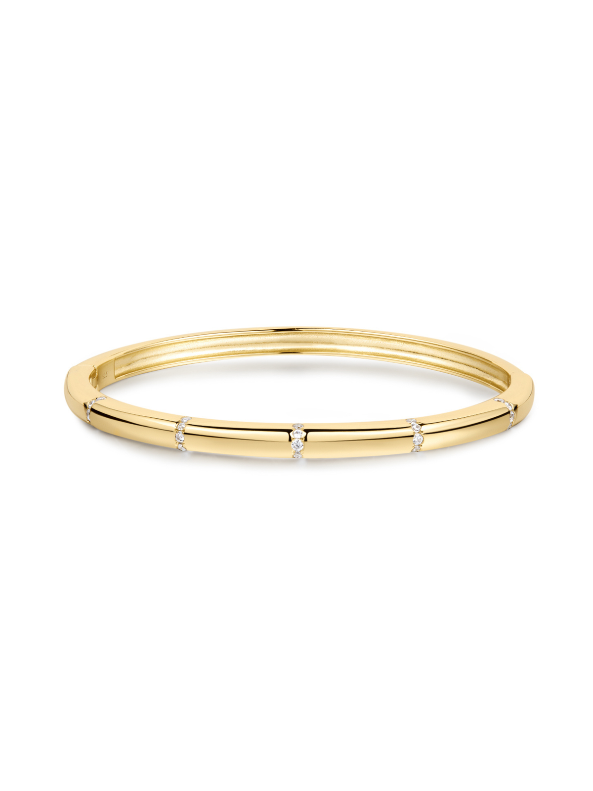 LeMel "Charlotte" CZ Bangle-Gold