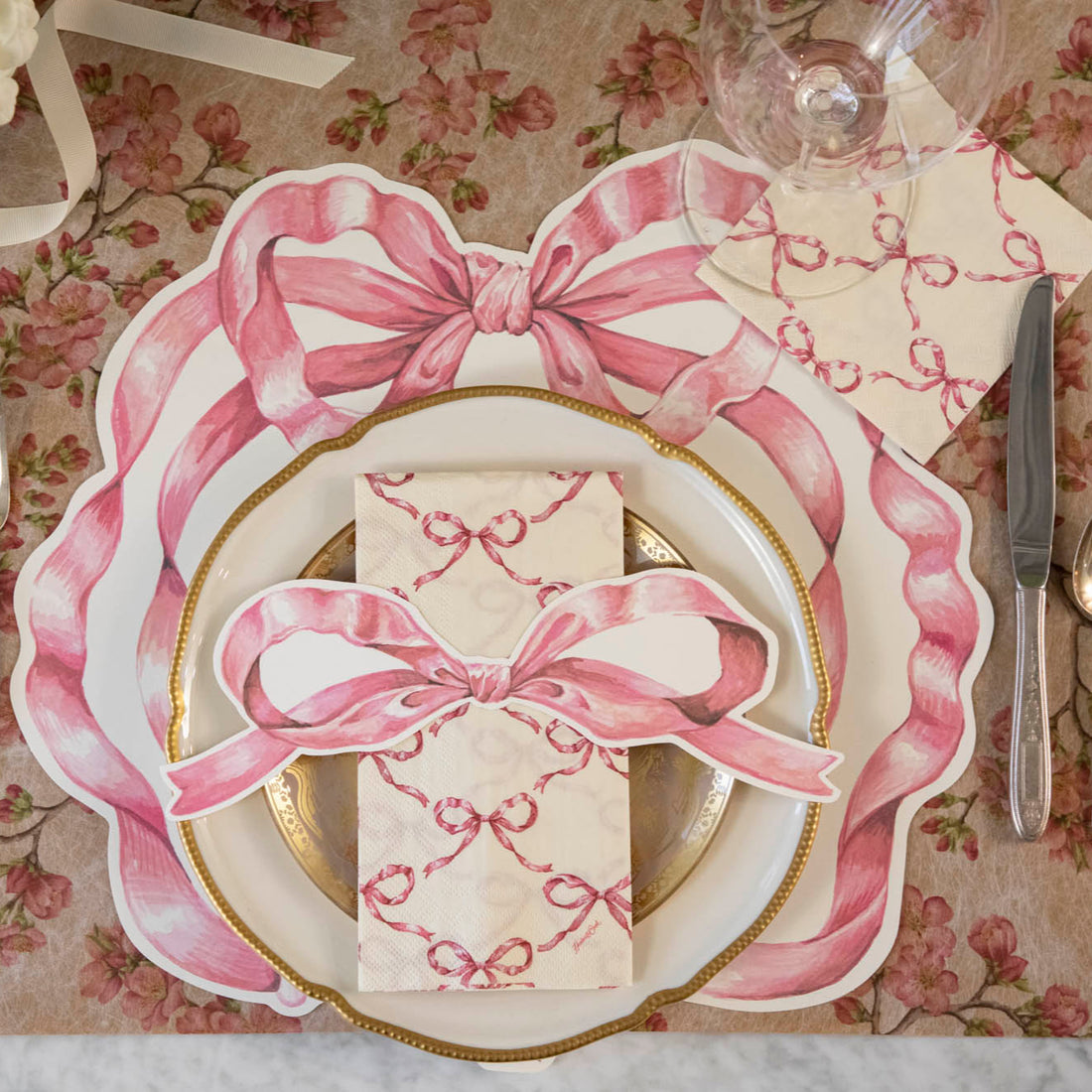 Hester & Cook "Pink Bow" Table Accent