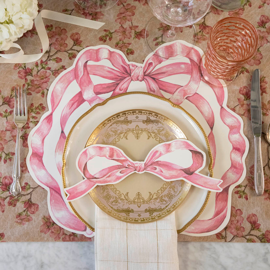 Hester & Cook "Pink Bow" Table Accent