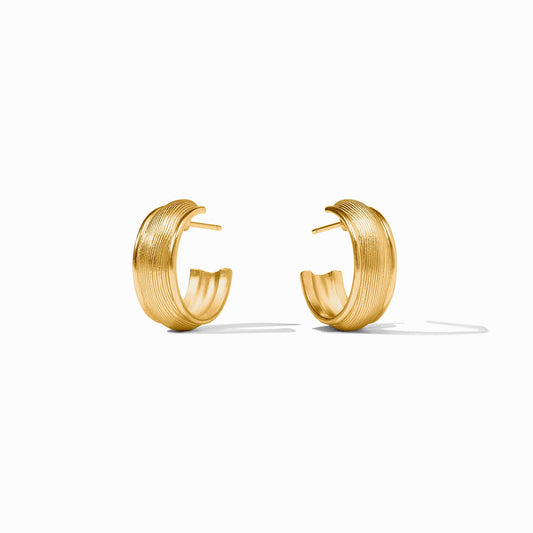 Julie Vos “Cobblestone” Hoop Earring - Gold