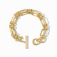 Julie Vos "Colette" Link Bracelet-Champagne