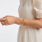 Julie Vos “Colette” Bead Bangle-Gold