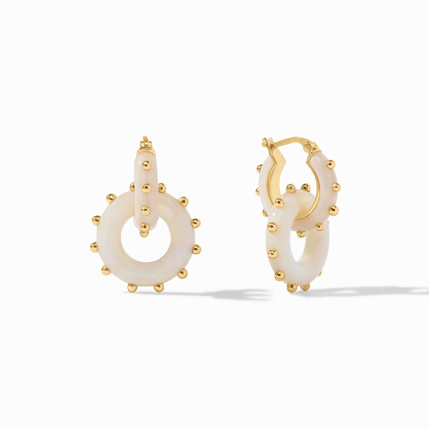 Julie Vos "Colette" 2-in-1 Earring-Alabaster