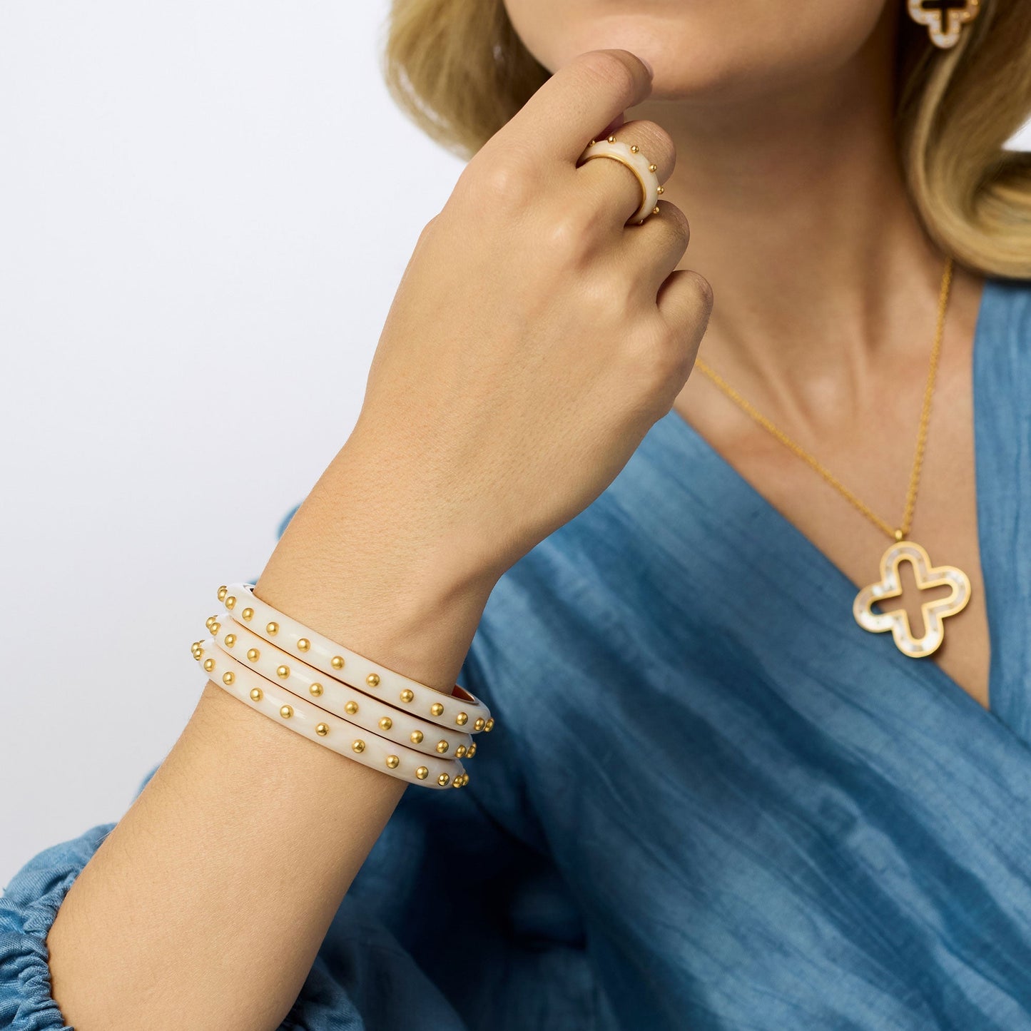 Julie Vos “Colette” Bangle-Alabaster