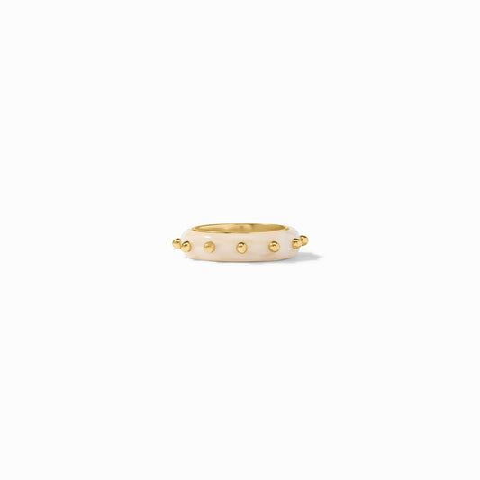 Julie Vos "Colette" Stacking Ring-Alabaster