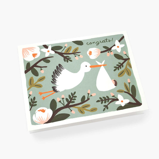 Rifle Paper Co. "Congrats Stork" Card
