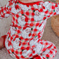 Caden Lane Bamboo Convertible Zipper Romper-Cozy Claus