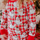 Caden Lane Bamboo Two-Piece Pajama Set-Cozy Claus