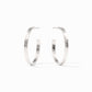 Julie Vos “Crescent” Silver Hoop Earrings -Medium