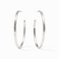 Julie Vos “Crescent” Silver Hoop Earrings -XLarge