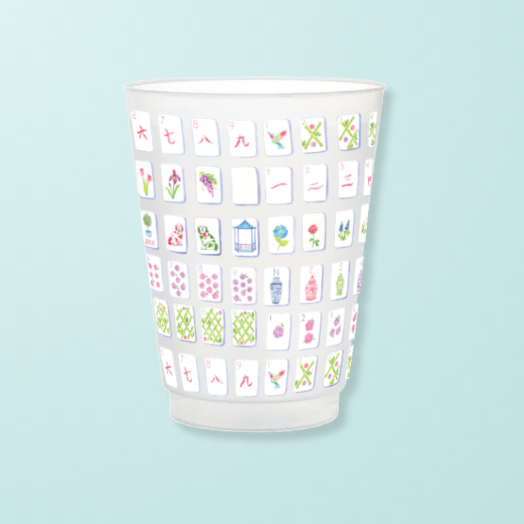 Taylor Paladino Frosted Mahjong Cups - Set of 6