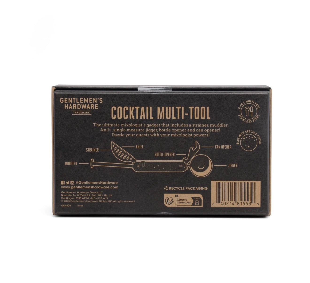 Gentlemen's Hardware Cocktail Multi Tool