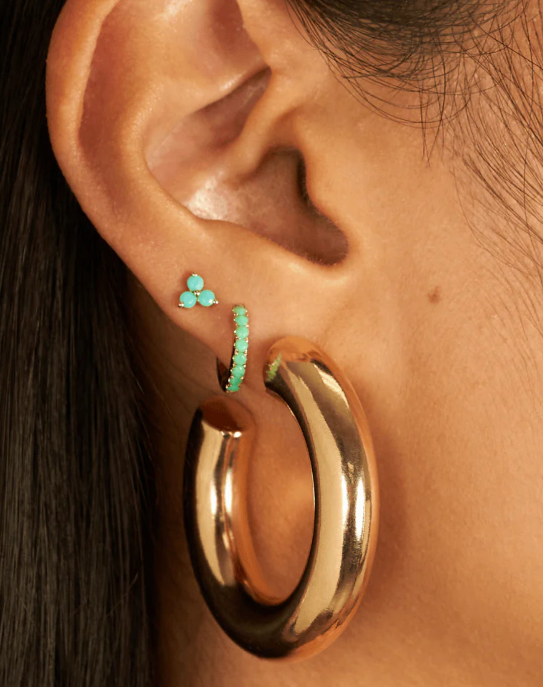LeMel Tube Hoop Earrings-Large