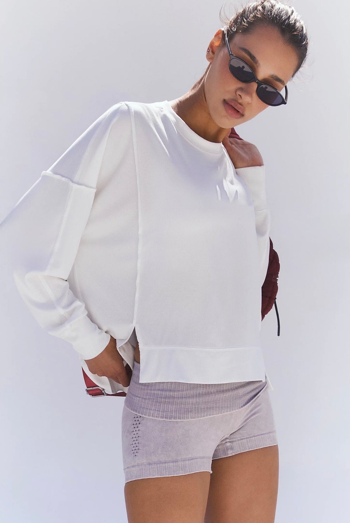 Free People Movement "All My Love" L/S Tee-White