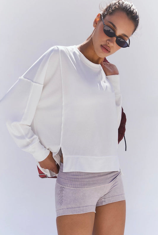 Free People Movement "All My Love" L/S Tee-White