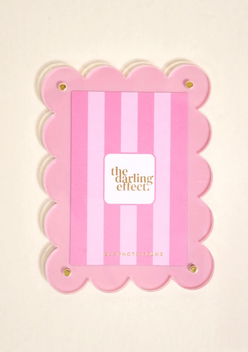 The Darling Effect Mini Acrylic Picture Frame Magnet-Blush