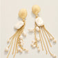 Spartina 449 Pearl Party Shell Earrings-Pearl