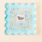 The Darling Effect Square Scalloped Acrylic Frame-Blue