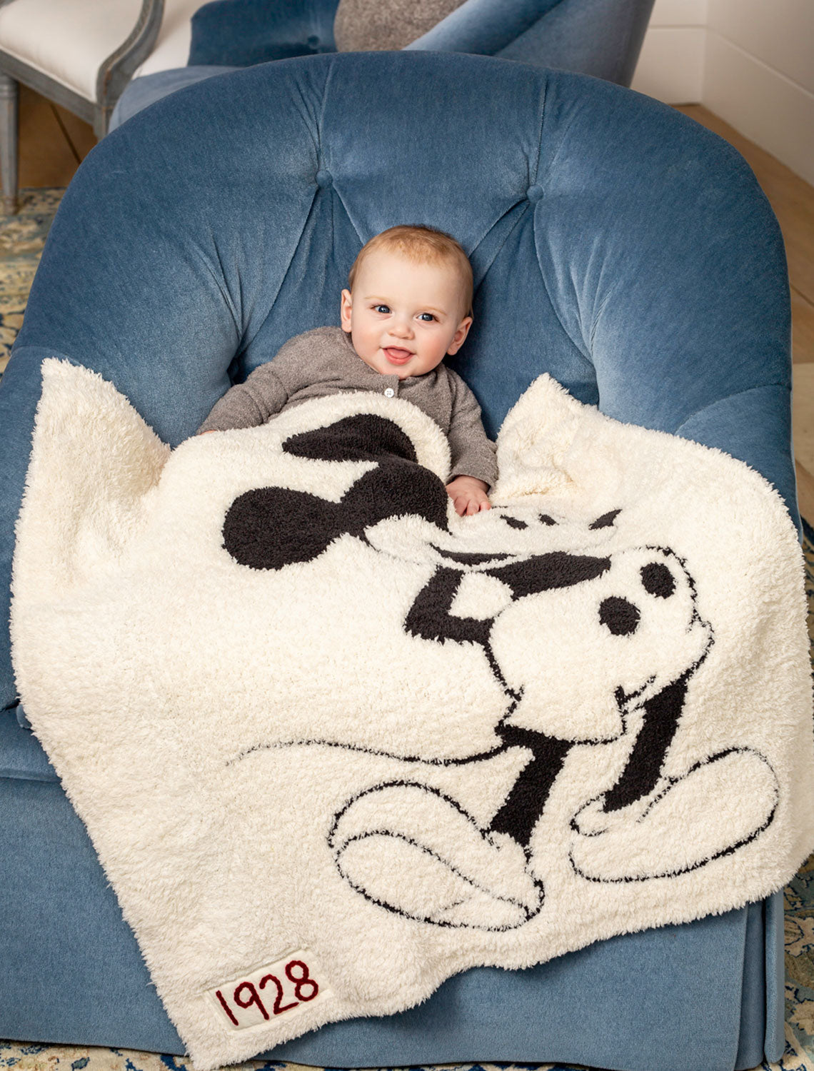Barefoot Dreams CozyChic® Classic Disney Mickey Mouse Baby Blanket