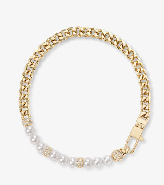 Melinda Maria “Julian Loves Pearl” Bracelet-Gold