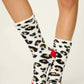 PJ Salvage Cozy Crew Socks-Cheetah