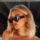 Diff Eyewear “Indy” Black Grey Polarized Sunglasses