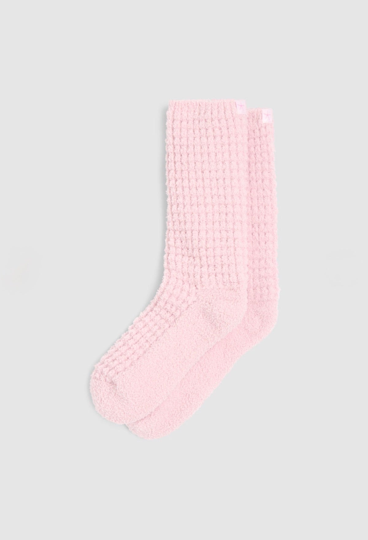 Barefoot Dreams CozyChic® Waffle Socks-Petal