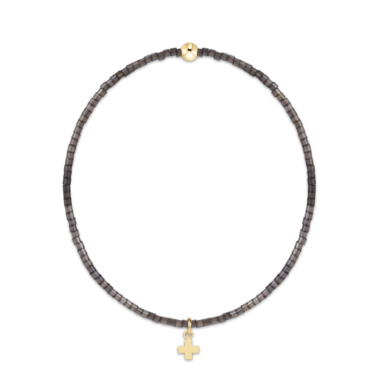 Enewton “Hope Classic” Signature Cross Small Gold Charm Bracelet - Moonlight