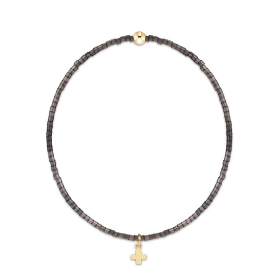 Enewton “Hope Classic” Signature Cross Small Gold Charm Bracelet - Moonlight