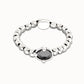 Uno de 50 “Ser Deslumbrante” (be stunning) Stretch Bracelet- Silver/Black