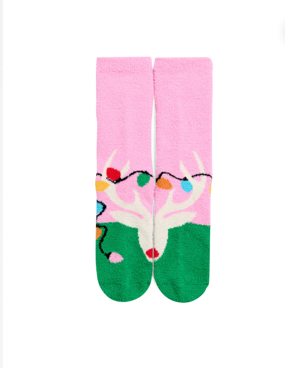 Shiraleah "Reindeer" Socks-Pink