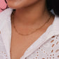 LeMel “Callie” Paperclip Chain Necklace-Gold