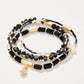 Spartina 449 Sparkle Stretch Bracelet Stack- Black