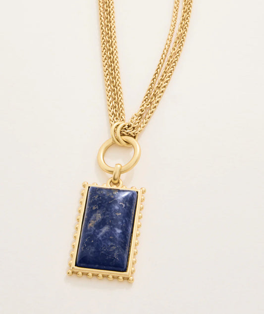 Spartina 449 Highlands Layered Necklace-20" Dark Blue
