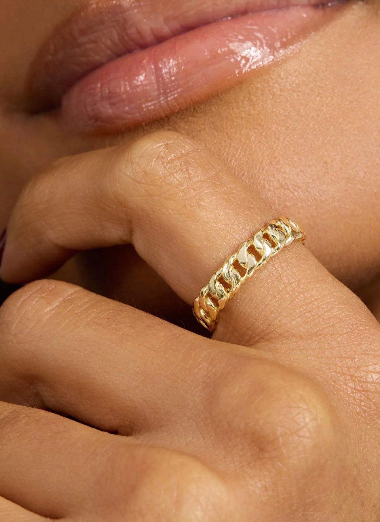 Melinda Maria “Julian” 5mm Ring- Gold